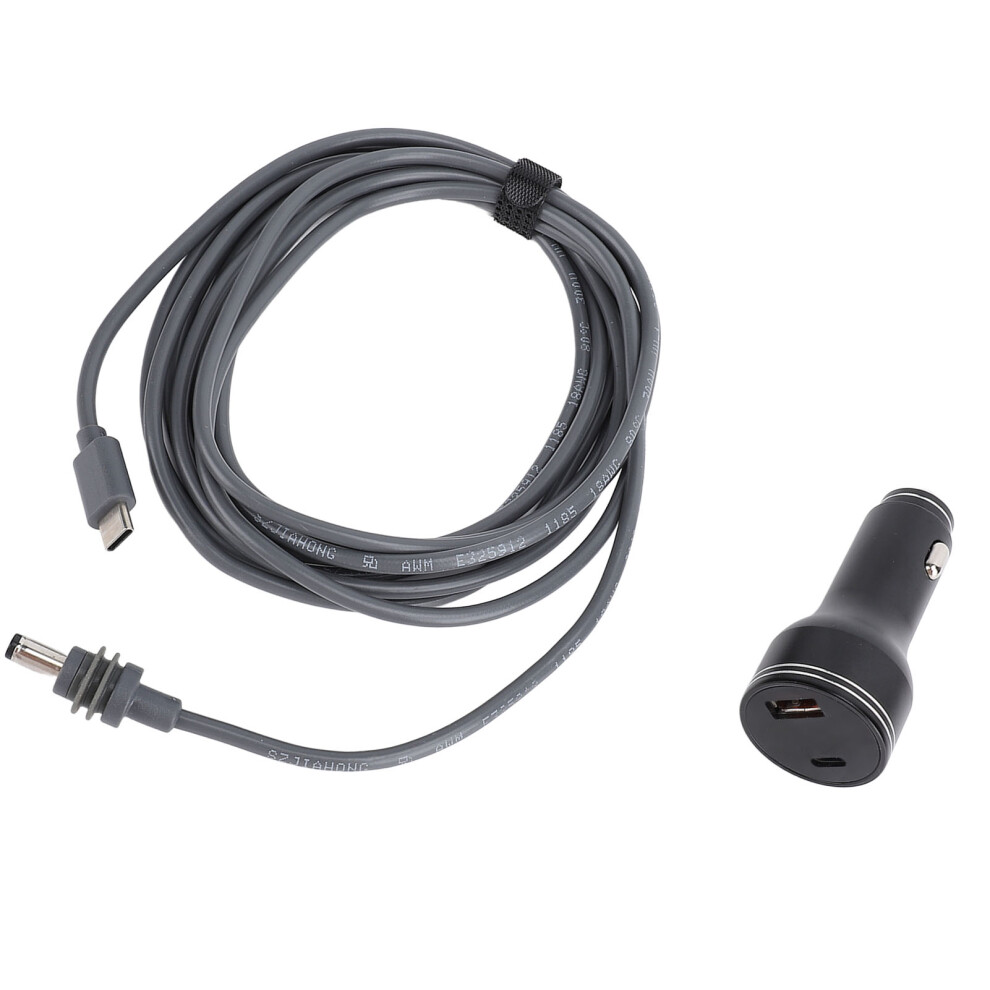 Satellite Dc Power Cable Car Dc Cigarette Lighter Power Cord With 140W Pd Fast Charger Inverter Function For Mini Satellites 5M / 16.4Ft 7601313258299