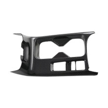 Car Carbon Fiber ABS Center Console Water Cup Holder Decoration Cover Trim Stickers for -V Vezel 20