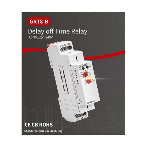 GRT8-B1 Off Delay Time Relay Timer Relay Electronic Type 16A, GRT8-B1 AC230V 2