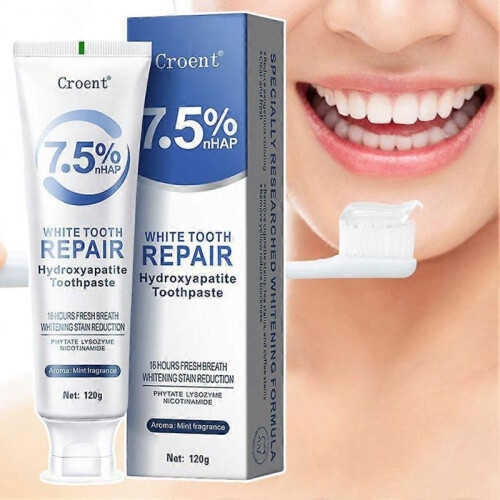(1pc)Fluoride-free Hydroxyapatite Toothpaste Sensitive Teeth Friendly Whitening Toothpaste for Men Women 2