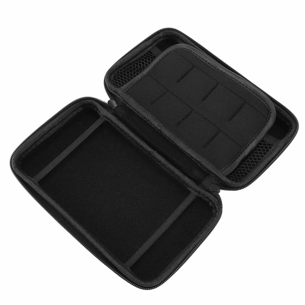 Game Console Carrying Case Portable with 8 Game Slot Inner Pocket Hard Shell Travel Protective Case for New 3DS XL Pink