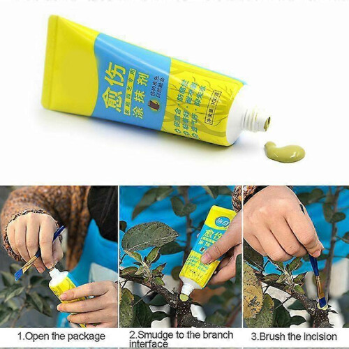Tree Wound Bonsai Cut Paste Smear Agent Pruning Compound Sealer with Brush 2