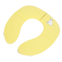 Faltbare Kinder-Toilettenmatte – Tragbarer Reise-Toilettenschutz, Gelb