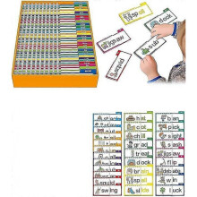 30 Read and Rhyme Flip Books & Sight Word Flash Cards - Word Family, ABC Vocabulary, Nursery Rhymes for Kindergarten Learning and Fun