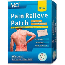 Pain Plaster Patch Pack of 60 Heat Treatment Pain Relief Patch Pains, 24 Hours Long Lasting Pain Relief for Back Knee Joint Neck Shoulder Pain Muscle