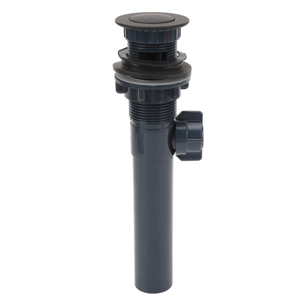 Sink Drain With Lift Rod Anti Clogging Assembly Stainless Steel Pop Up Sink Stopper For Bathroom Black 8451313272868