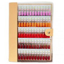 (180 Colors, Apricot) 120 Colors Magnetic Detachable Nail-Swatch Book Nail Gel Color Chart Display Books for Nail Technician Use