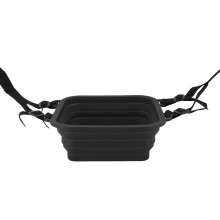 Klappbarer Silikon-Eisbadewanne, tragbar, 11,71 oz, Schwarz, für Zuhause & unterwegs