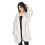(M/L) Women's Warm and Cosy Borg Bath Robe - Cream 3