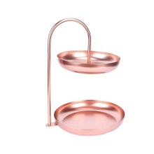 Multifunctional Serving Platter Double Cake Rack Jewelry Rack Storage Tray Home Dec Dessert Rack Ca