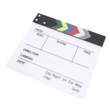 Acrylfilmklappe Szene Anzeige für Werbung, Musikvideos, Dokumentationen