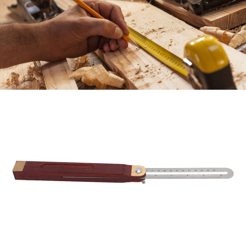 Woodworking T Bevel Gauge Sliding Measuring Ruler 360 Degree Adjustable High Accuracy Angle Finder Protractor 27Cm 4611313284207