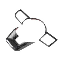 For Rogue 2021 2022 2023 Steering Wheel Panel Frame Cover Trim Interior Accessories (ABS Carbon Fib