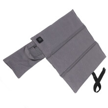 Beheizbare Sitzkissen Polyester Tragbar 40x44cm Grau Innen- und Außenseite