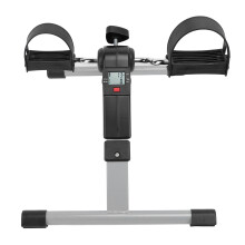 Under Desk Bike Pedal Exerciser Steel Foldable Mini Exercise Bike Portable Foot Cycle with Digital Counter for Legs and Arms Workout Foldin