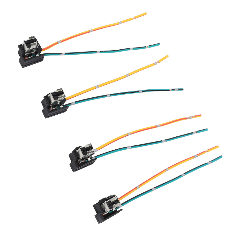 4Pcs Headlight Wiring Harness Plug Dc12 To 24V Headlight Socket Wire Harness For H1 Female Head Halogen Bulb 4681313288857