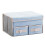 Double-Layer Storage Box Drawer Storage Box Foldable Home Underwear Storage Box (Blue Double Layer 1