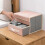 Double-Layer Storage Box Drawer Storage Box Foldable Home Underwear Storage Box (Blue Double Layer 5