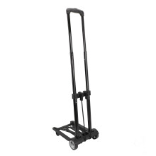 Folding Hand Truck Portable Large Capacity Sturdy 4 Secure Wheels Heavy Duty Luggage Cart for Shopping Moving