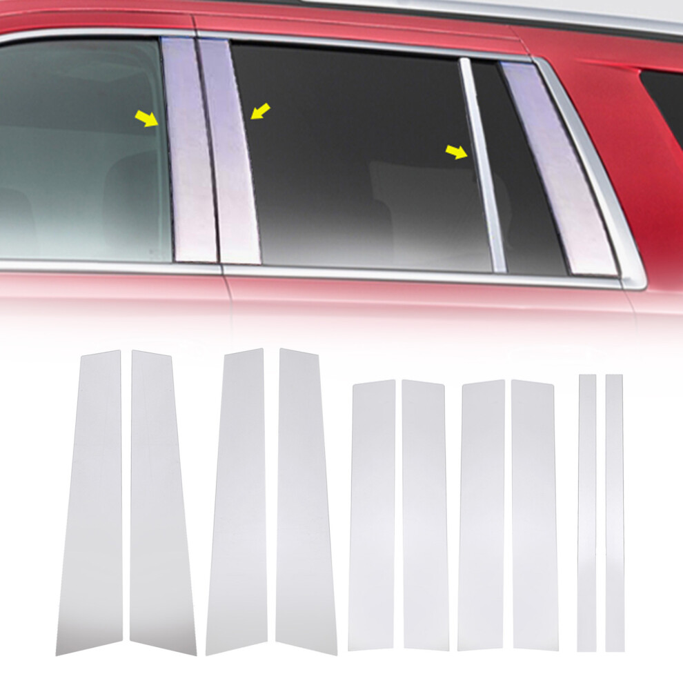 10Pcs Pillar Post Cover Mirrored Surface Chrome Pillar Posts Replacement For Benz Gl-Class X164 2007-2012 8731313291572