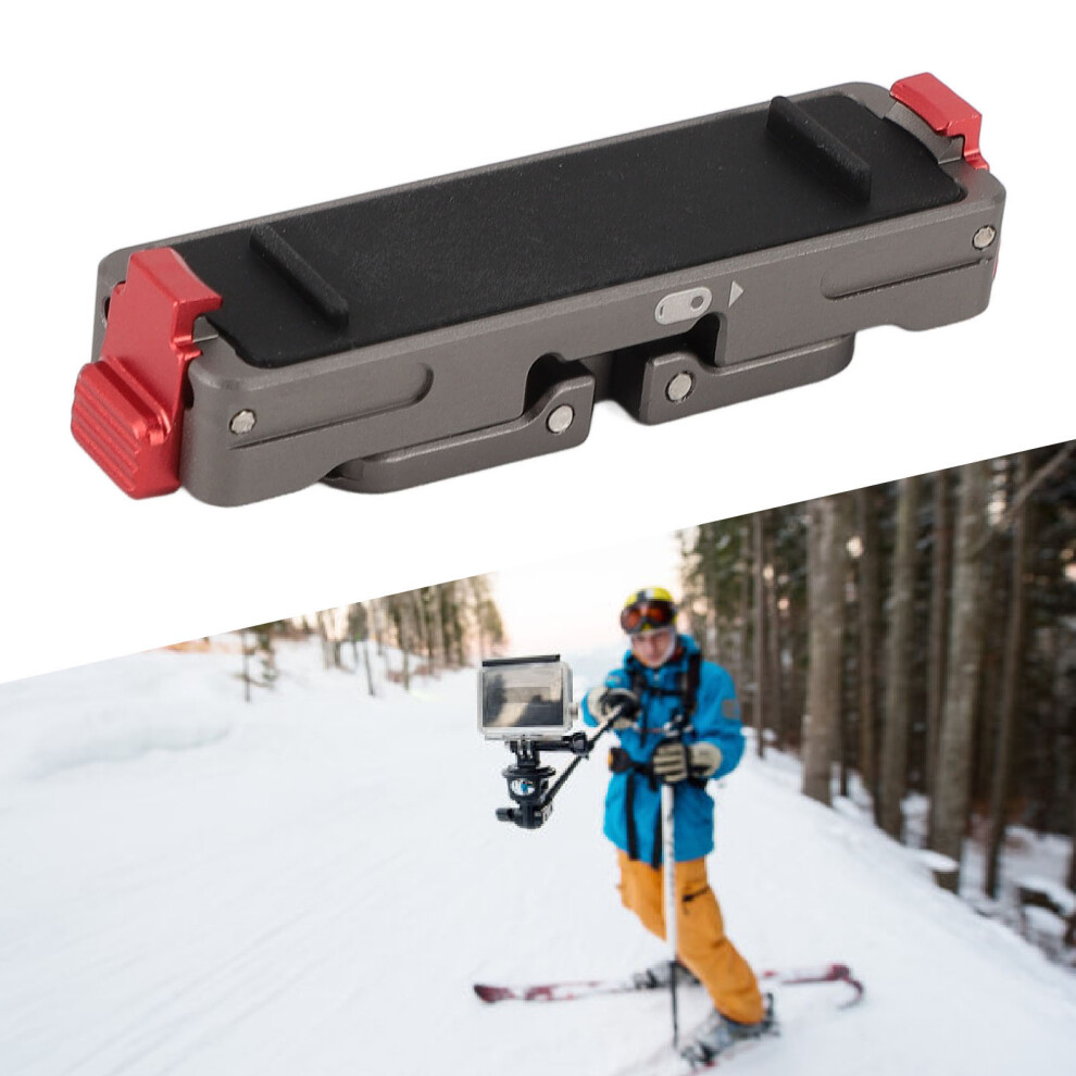 Quick Release Mount For Go3s Go3 Aluminum Alloy Magnetic Foldable Action Camera Quick Release Adapter Extension Base With 1/4 Inch Thread 4991313296395
