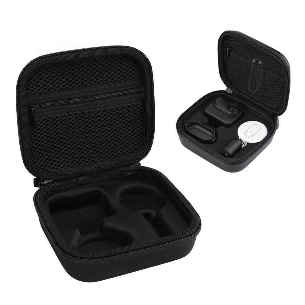 Action Camera Case With Two Way Zipper Mesh Pocket Nylon Drop Resistant Portable Water Resistant Carrying Case For Go3s Go3 Black 5001313296369