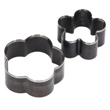 Blumenförmiges Leder-Schneidstanzen-Set 58 mm & 46 mm, langlebiges Stahl-Handwerkswerkzeug