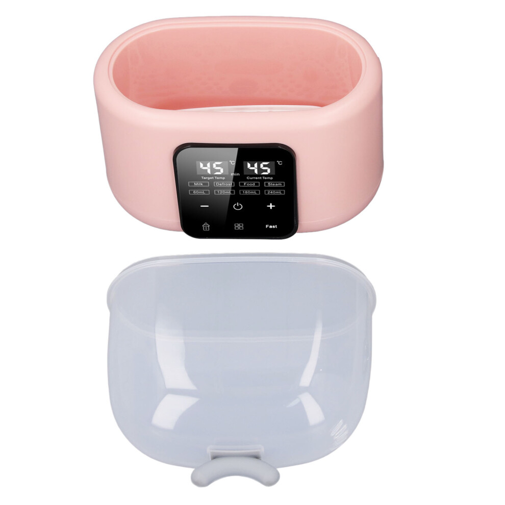 Baby Bottle Warmer Smart Temperature Control Baby Milk Warmer Multifunctional Baby Milk Heater and Food Thawing Device for Home Pink EU Plu-image-OPC-PHQ7KMS-NEW