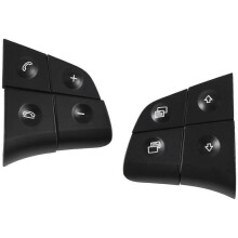 Black 4 Keys Steering Wheel Button Multi-Function Switch Button Switch Button for - ML B R