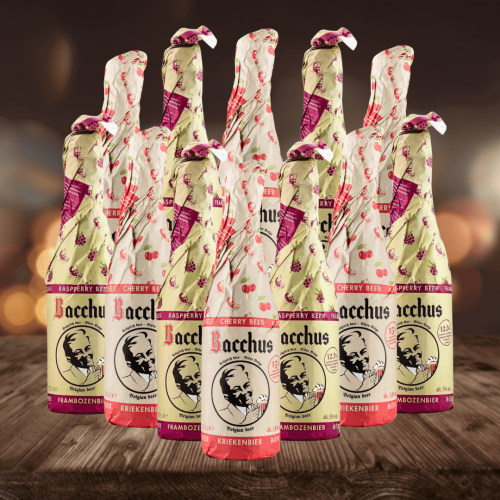 Bacchus Belgian Fruit Beer Mixed Case 375ml Bottles (12 Pack)