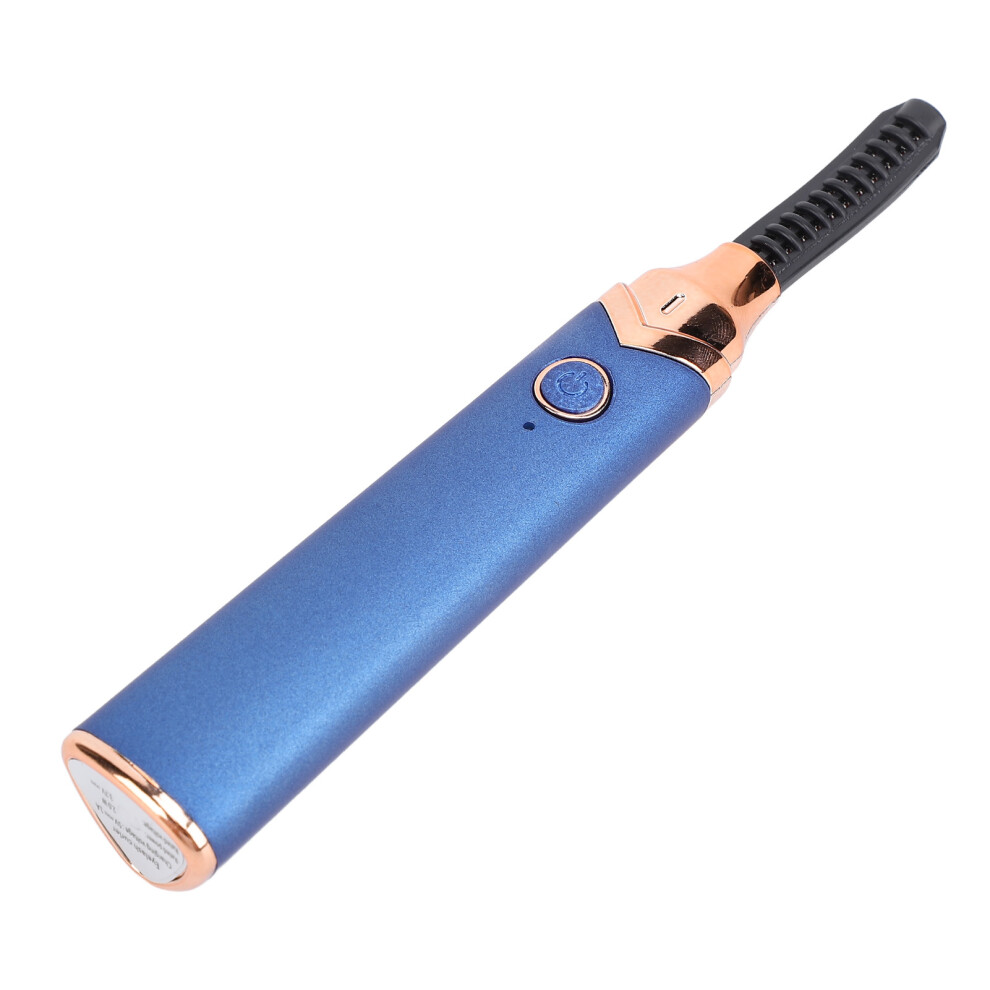 Blue Electric Eye Lash Curler Portable Ergonomic Design Rechargeable Electric Heating Eyelash Curler