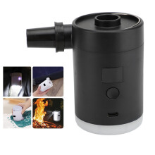 Tragbare elektrische Pumpe mit LED-Display, 4000 mAh Lithium-Batterie, 9x5,5 cm, Schwarz