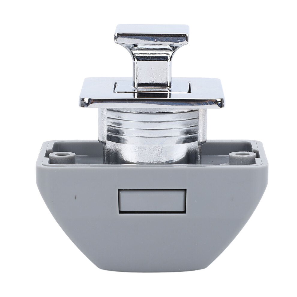 Rv Push Cabinet Lock Metal Push Button Keyless Cupboard Drawer Compartment Latch Lock Catch For Caravan Yacht Boat Campervan Silver 4631313301193