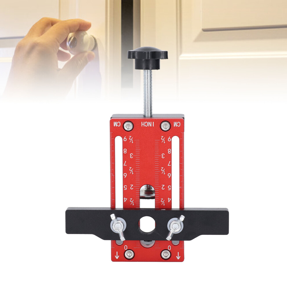 Cabinet Door Mounting Jig Set Kitchen Hinge Pull Aluminum Alloy Heavy Duty Tool 0Â70Mm Adjustable For 85Mm Thickness Board 8221313302755