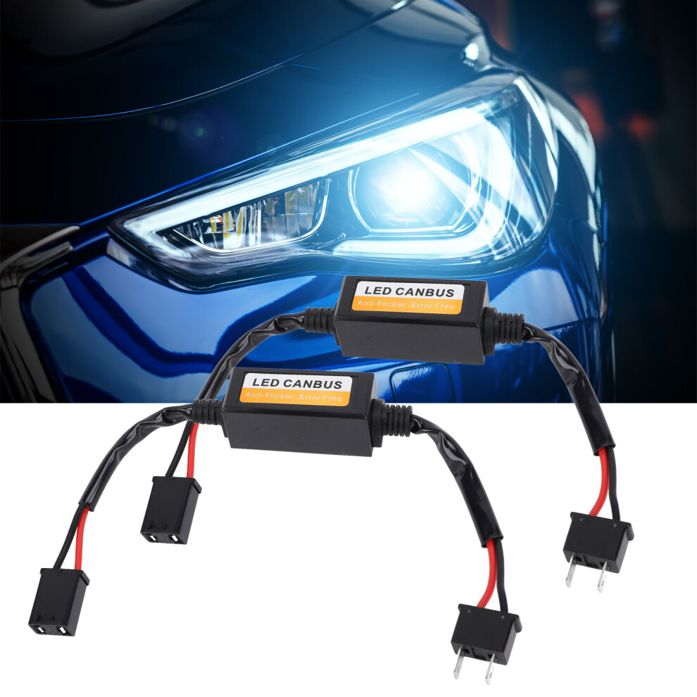 2Pcs H7 Led Headlight Decoder Water Resistant Plug And Play Anti Flicker Canbus Error Decoder 7901313302924