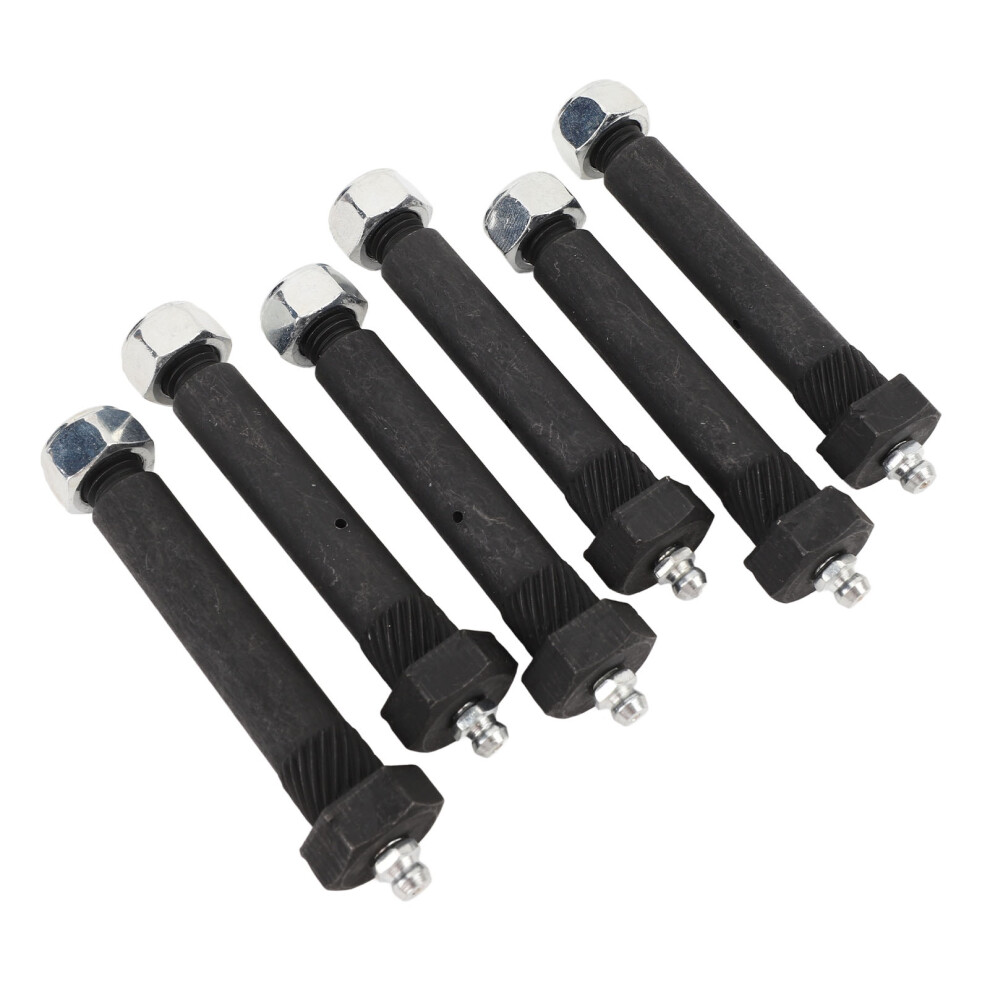 6Pcs Spring Shackle Bolts Lock Nut 9/16 X 3In Trailer Axle Greaseable Spring Bolts For Most Trailer Axles 4351313305020