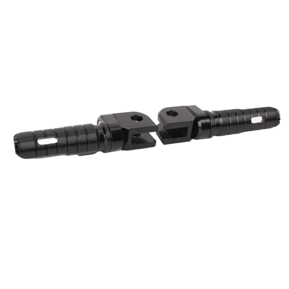1 Pair Motorcycle Front Foot Peg Anti Slip Aluminum Alloy Adjustable Height Foot Peg Footrest For Zxâ4R Zxâ25R 400 250 Z400 Black 6931313305381