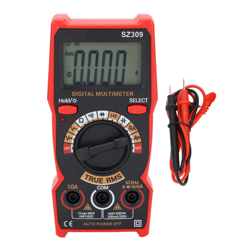 Digitalmultimeter Auto-Volt-Tester-Kit SZ309, DC/AC, Ohm, Volt, Amp 1