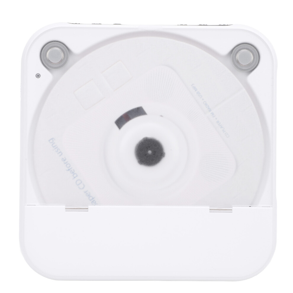 Bluetooth Portable CD Player MP3 Stereo Sound Desktop CD Music Player with Remote Control for Home White