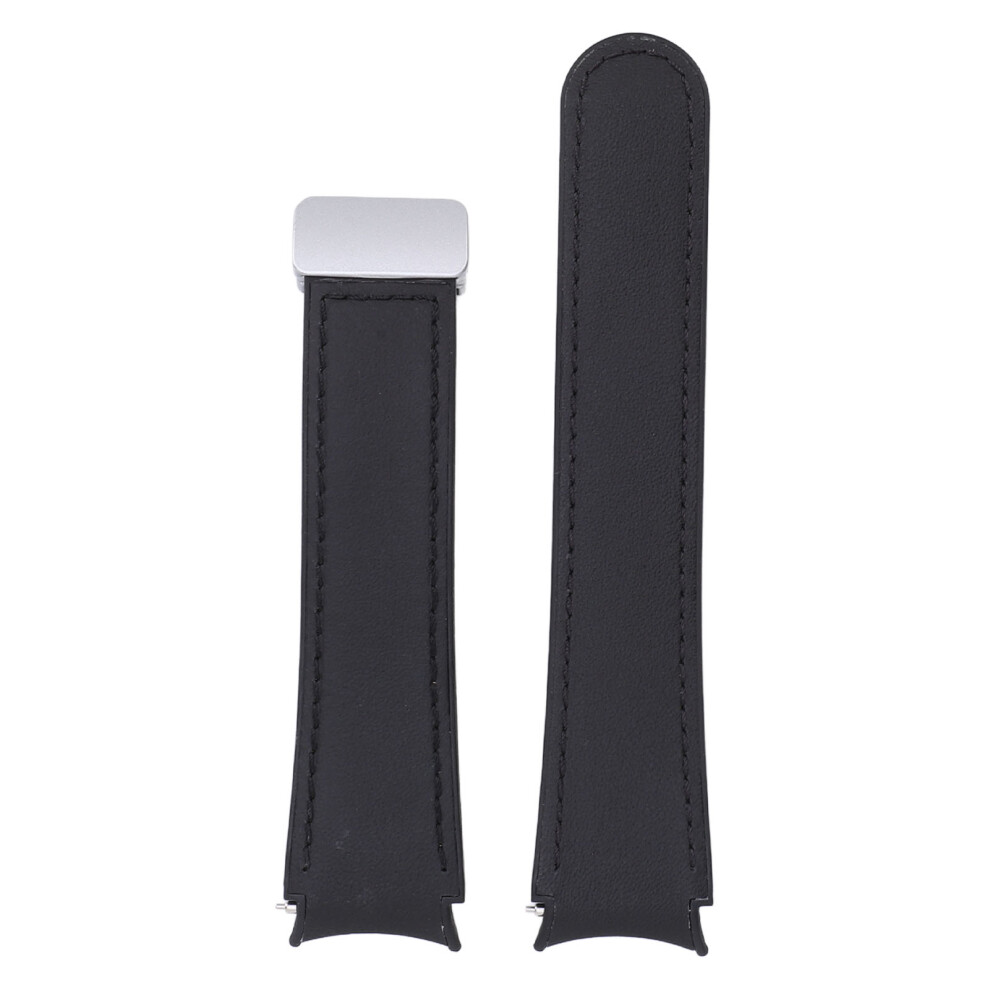 Quick Release Strap For Watch 4 5 6 Adsorbable Folding Buckle Flexible Silicone Watch Wrist Replacement Band Black 7621313317239