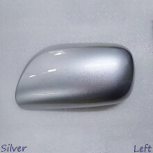 (Silver  Left) Car Accessories For Toyota Yaris 2006-2011 Rearview Mirror Cover Reverse Mirror Shell Mirror Case Housing