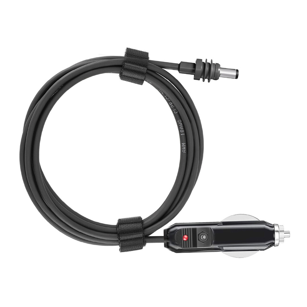 Dc Car Power Cable For Satellite 18Awg Ip68 Water Resistant Dc Car Adapter Charger Power Supply Cable For Trucks Buses Lorries Ships 10 M / 3651313323941