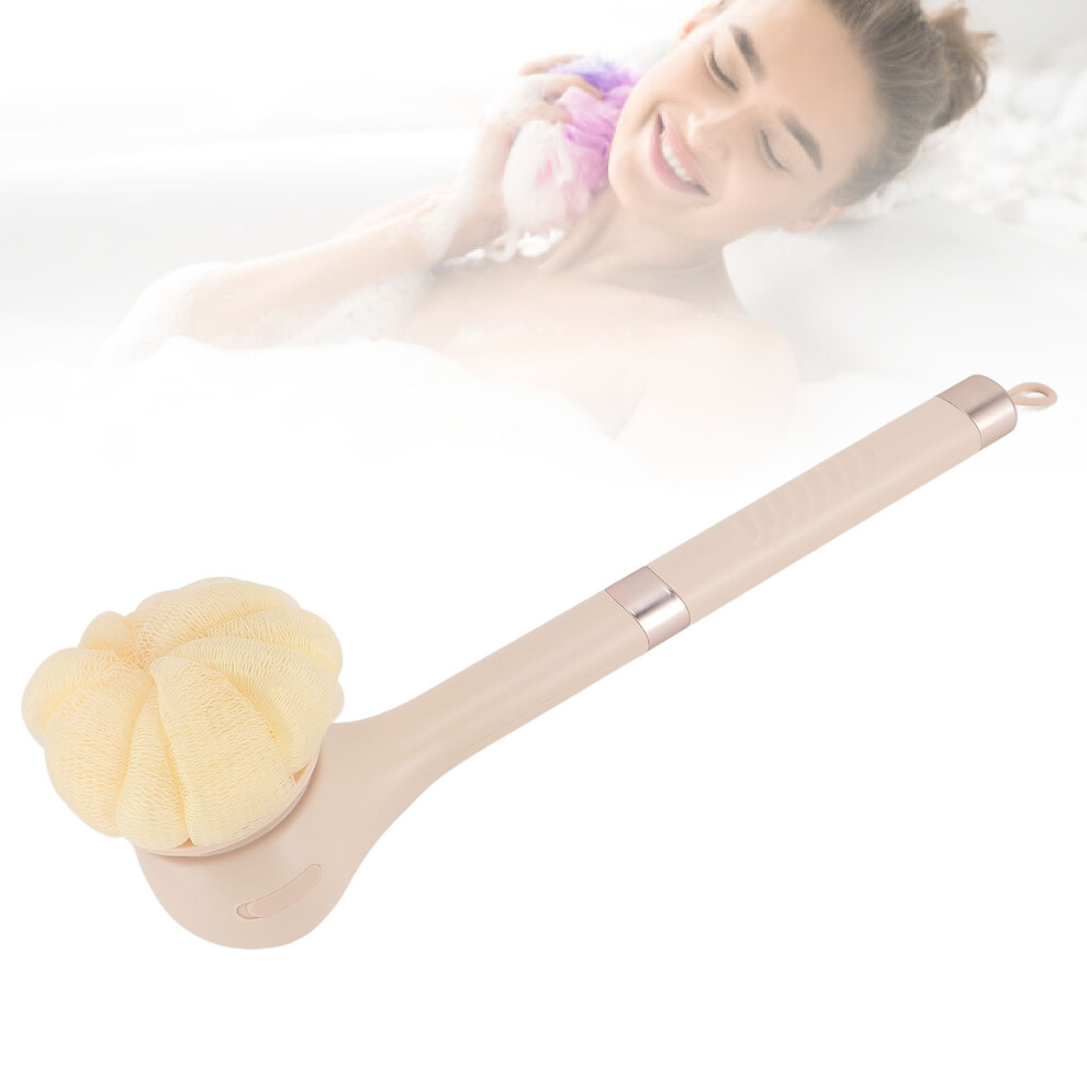 Electric Body Brush 6 Heads 3 Speeds Detachable Handle IPX6 Rechargeable Shower Body Scrubber Brush Yellow