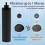 4PCS Water Filter Replacement for BERKEY Black Activated Carbon BB9-2 Filters for Gravity-Fed Water 4