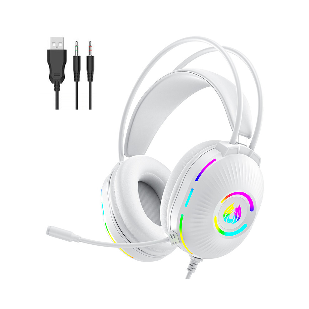 Gaming Headsets with Microphone, Noise Canceling Wired Headphones with Colorful LED Light 7.1 Surround Sound Over-Ear Earphones for PC-image-OPC-PHQ7QV7-NEW