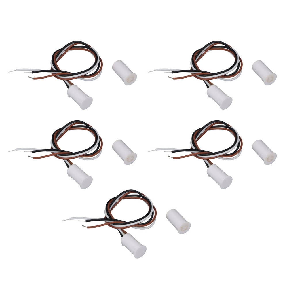 5 Sets Recessed Magnetic Switch Dc100v 10W No Nc Door Window Reed Switch For Alarm System Access Control 8701313328004