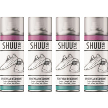 4 x 250ml Shoes Boot Footwear Deodorant Leather Remove stale Trainer