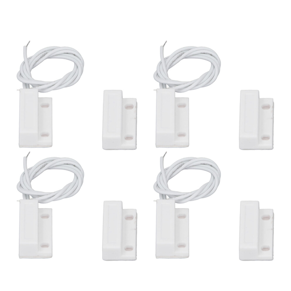 10 Sets Magnetic Door Switch Wiring Recessed Door Sensor Dc100v Window Reed Switch For Alarm System White 7901313328986