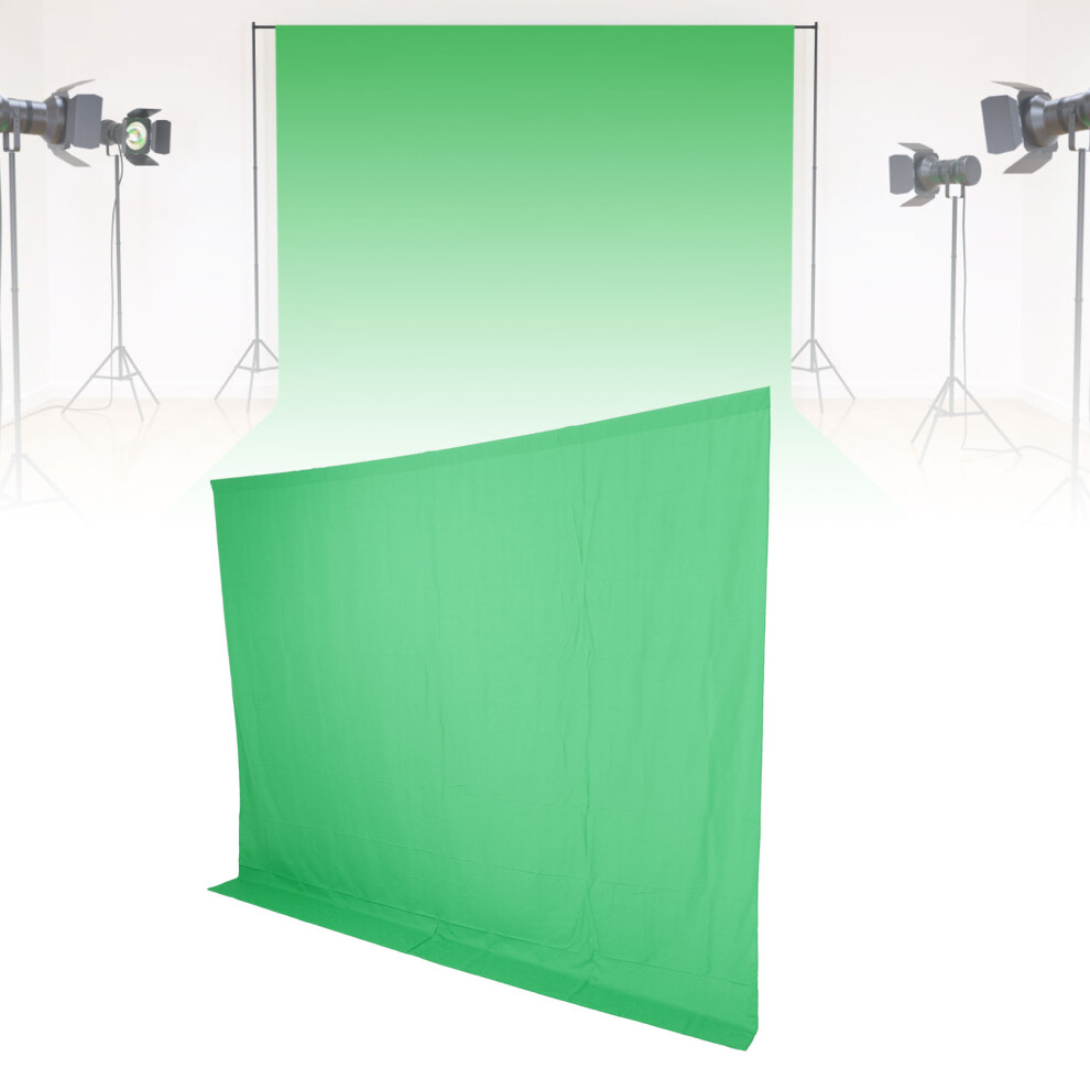 Screen Backdrop For Photography Large Virtual Screen Background Sheet For Streaming Photography Meeting 3X2.5m Green 3671313330169