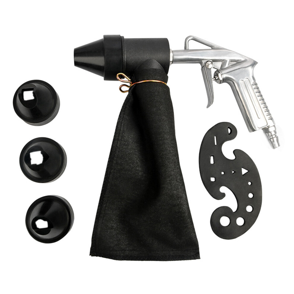 6Pcs Pneumatic Sandblasting Machine Set Handheld Sand Blasting Machine With 450Ml Sandblasting Bag Sand Blasting Tool For Rust Removal/ San 5011313332233
